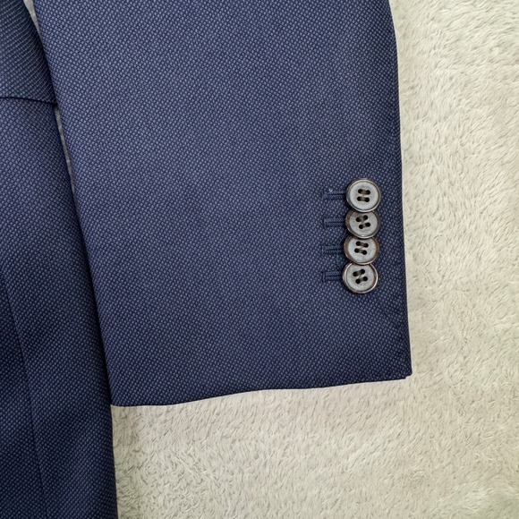 SUITSUPPLY Lazio Vitale Barberis Mens 38L Navy Wool Suit Jacket Pants 34x31 EUC